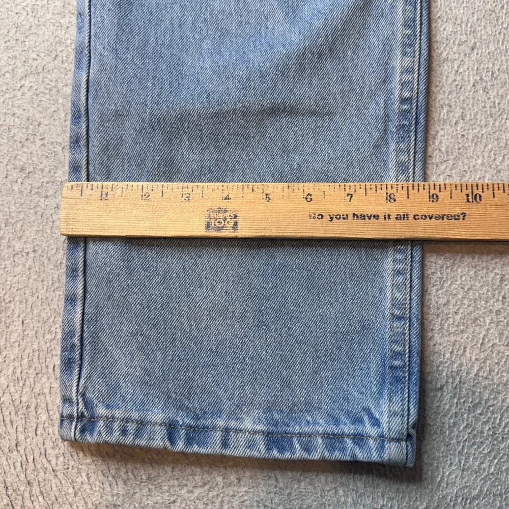Wrangler Jeans Mens 37x30 (36x29) Light Wash Authentics Straight Leg Denim Pants
